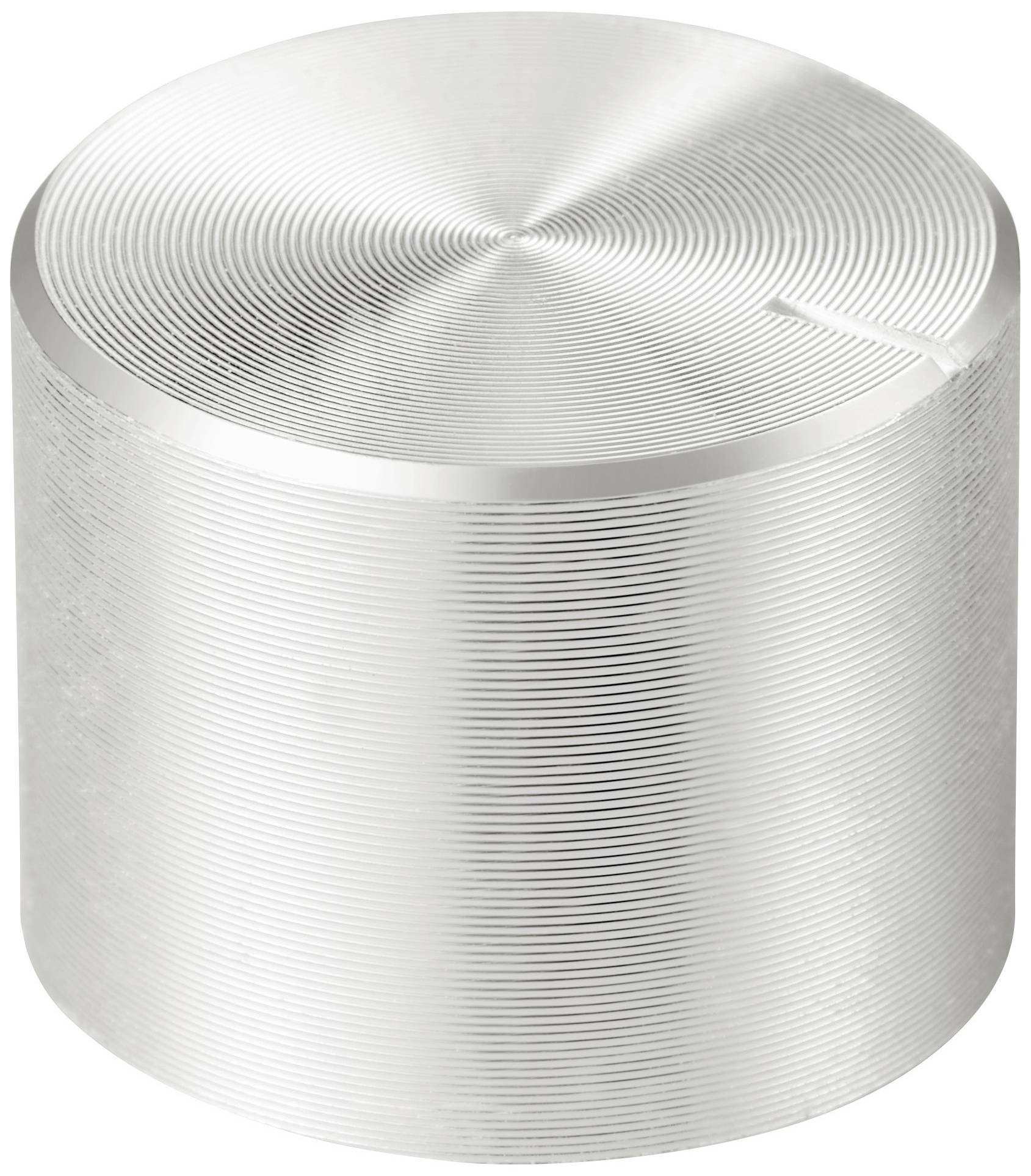 TRU COMPONENTS TC-11613868 Control knob + marking Silver (Ø x H) 17 mm x 13 mm Aluminium, Plastic 1 pc(s)