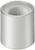 Silver metallic roll with a ribbed surface. Possibly a machine part or a component for industrial applications.