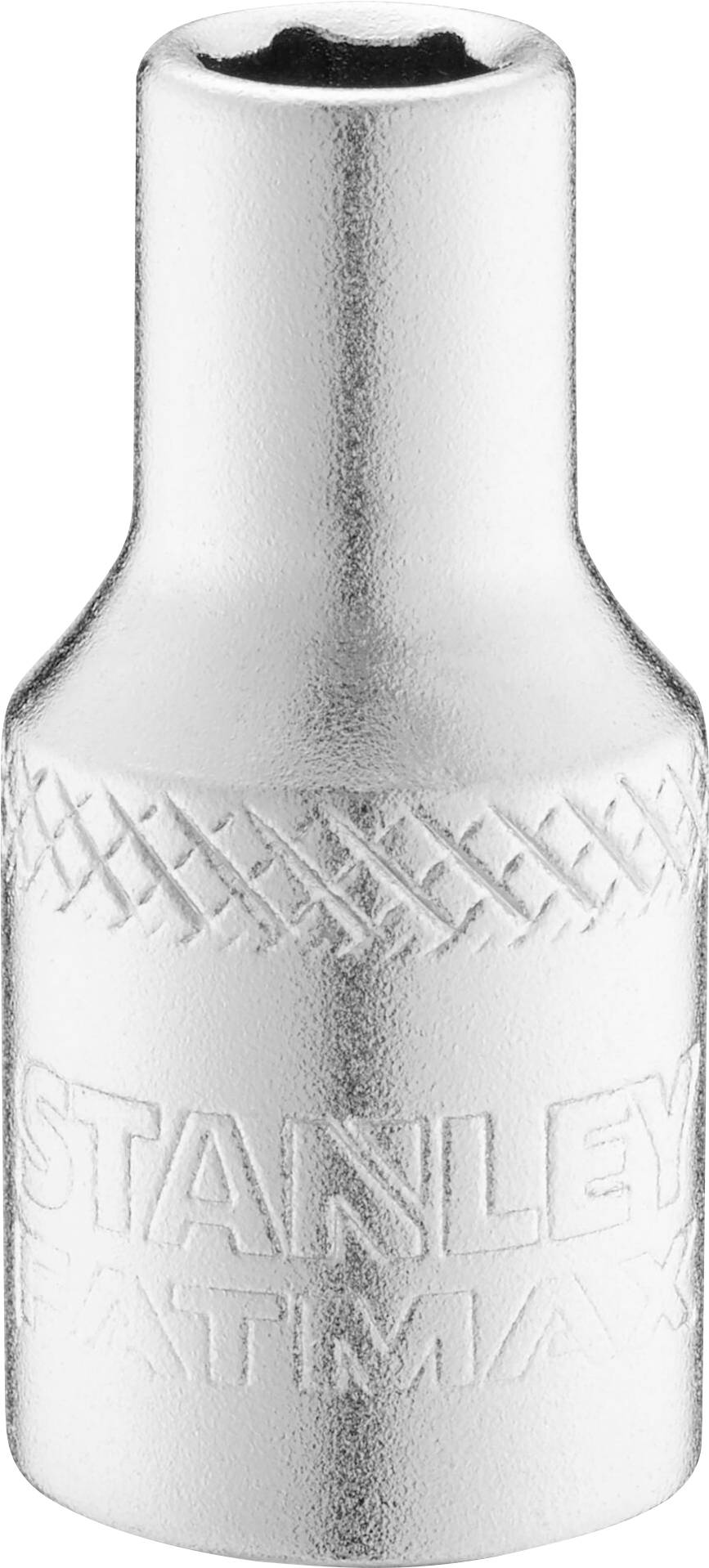 Metal socket with 'STANLEY FATMAX' engraving on the side.