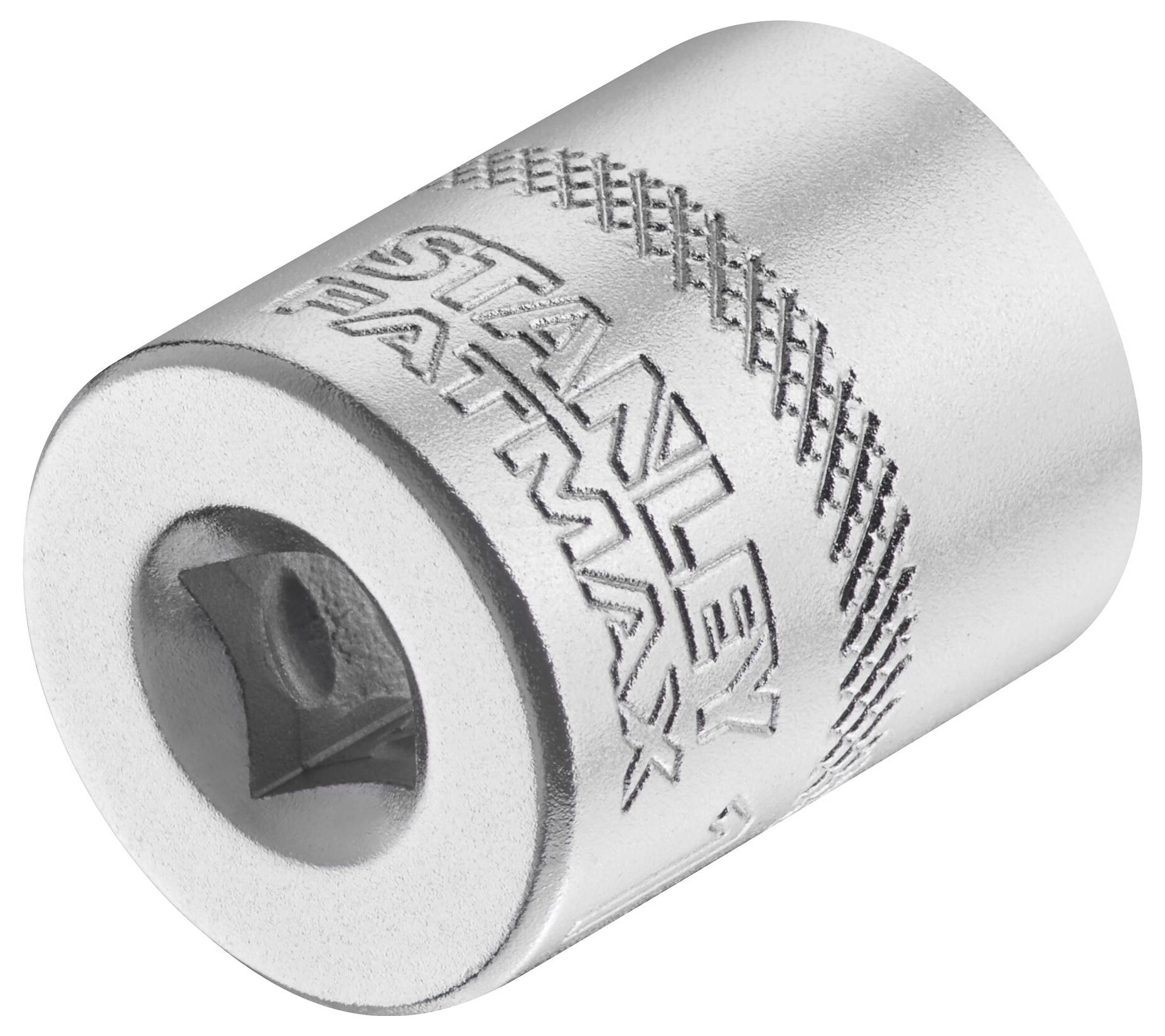 Metal hexagonal socket spanner with embossed 'STANLEY FATMAX' logo, used for screw work on nuts and bolts.