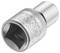 A metal socket spanner with a knurled handle and engraved inscription on the side, suitable for repairs or mechanical work.