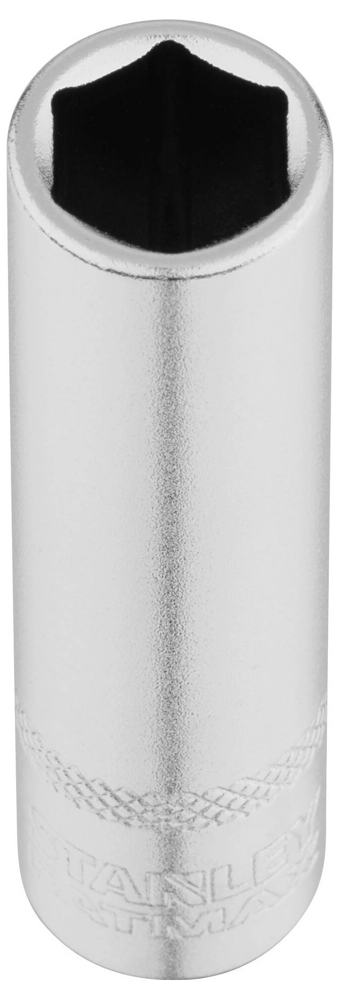 A silver Allen key with a black, hexagonal opening, suitable for tightening or loosening screws and nuts.