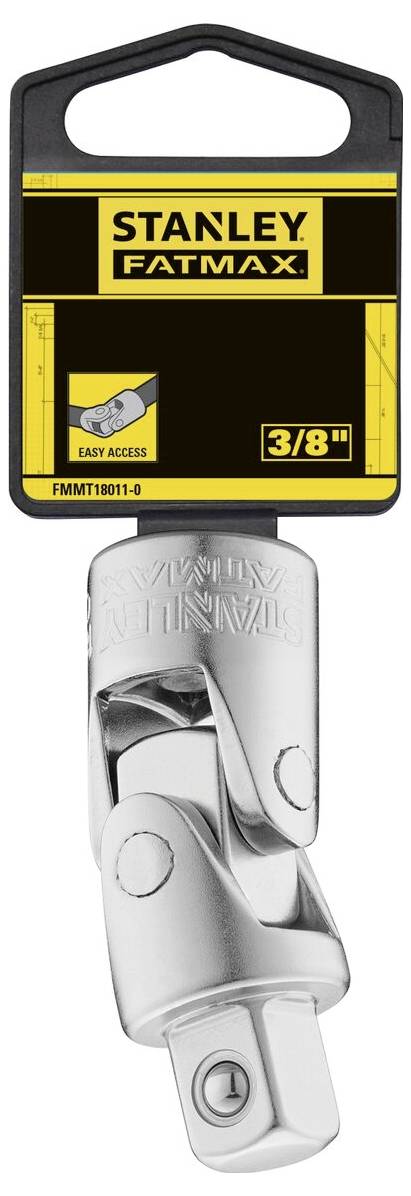 'Stanley FatMax double-jointed socket adapter, 3/8 inch, for easy access to hard-to-reach places.'