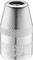 Silver-coloured marking chalk capsule with 'STANLEY FATMAX' inscription, tapered in shape with a roughened surface in the upper section.