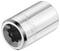 A metallic hexagonal socket with an embossed 'Stanley' logo, shiny and silver, suitable for screw connections.
