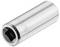 Silver square-headed pin nut with 'Stanley' brand name engraved. A tool used for tightening screws.