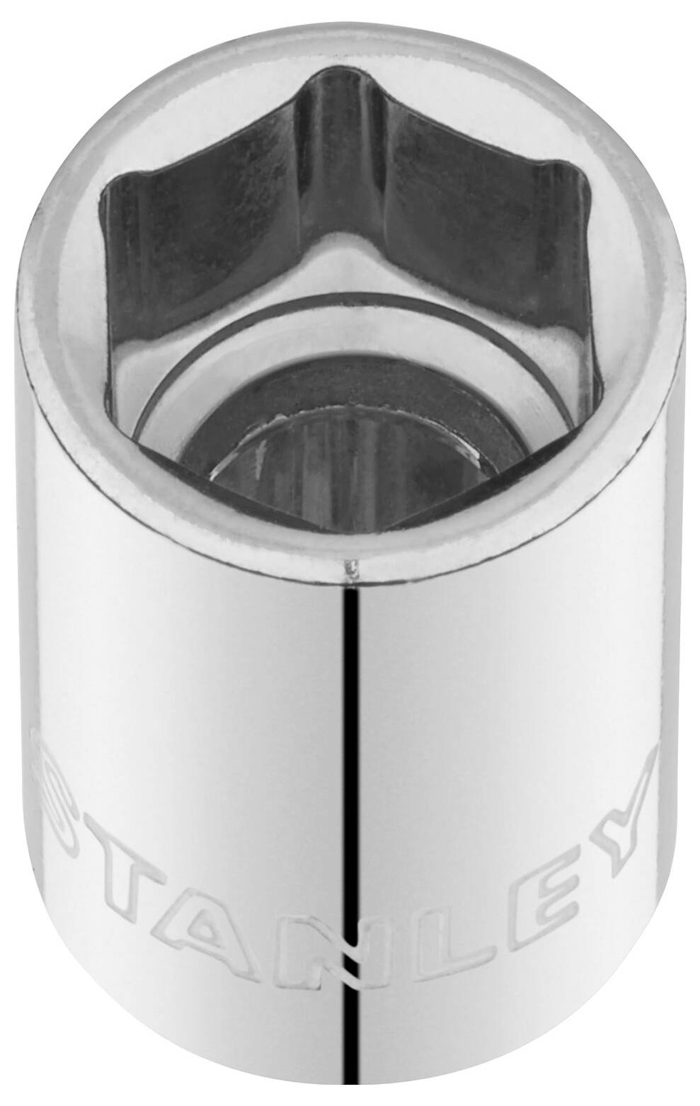 Hexagon socket spanner in silver finish, suitable for metric screws.
