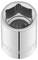 Hexagon socket spanner in silver finish, suitable for metric screws.