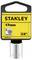 The image shows a Stanley socket wrench, 17 mm, with 3/8-inch drive, hexagonal. Packaging and tool are visible.