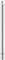 A white, cylindrical column with a rounded top and narrow base.