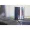 Close-up of a shiny hex nut, size 27 mm, on a black surface. Reflective surface, slightly blurred on the left.