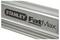 Grey metal surface with black and white 'Stanley FatMax' logo, part of a tool or piece of equipment.