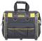 Tool bag made from robust material with multiple pockets and zips, marked with 'STANLEY FATMAX' on the front.