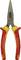 A red and yellow combination pliers, brand 'Stanley Fatmax', with insulated handles for electrical work.