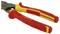 A red and yellow combination pliers by Stanley with insulation for additional safety when working with electricity.
