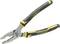A combination pliers with a black and yellow handle, bearing the words 'STANLEY' and 'FATMAX'. Pliers in an open position.