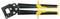 A bolt cutter with black handles and yellow accents, suitable for cutting metal rods or wires.