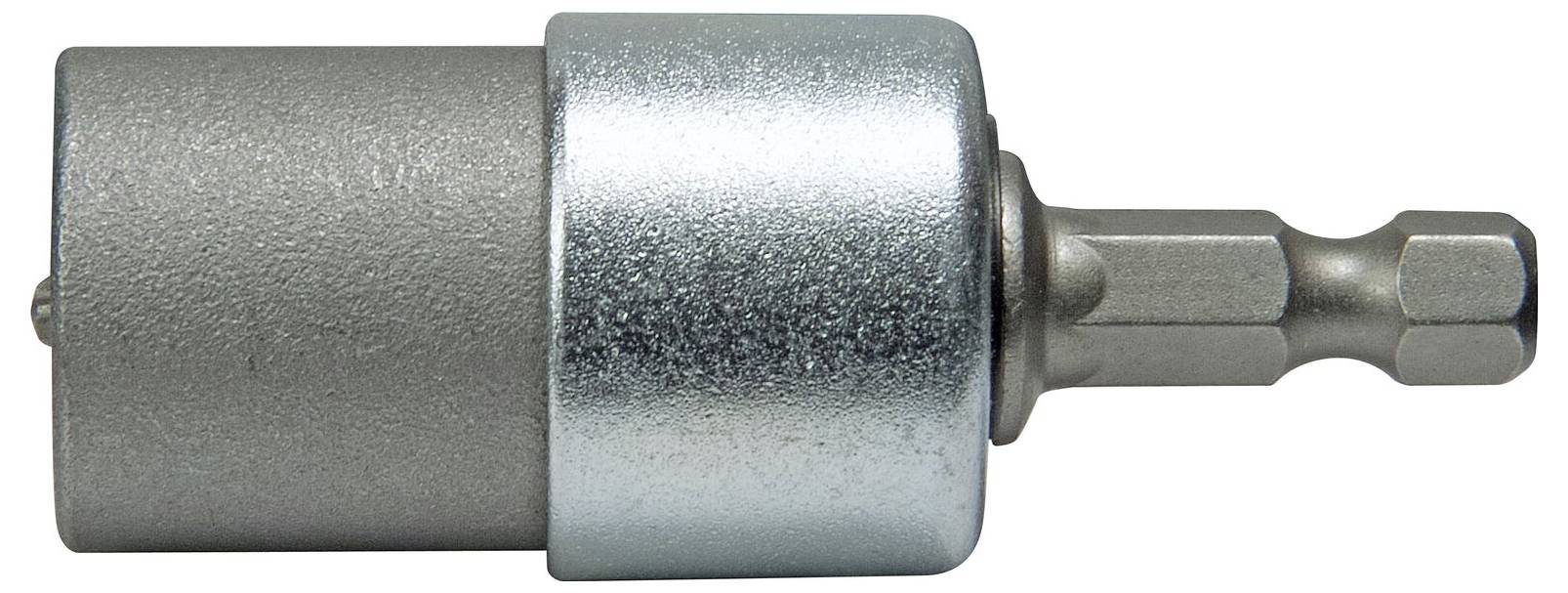 Metal bit screwdriver attachment, cylindrical shape, suitable for power tools.