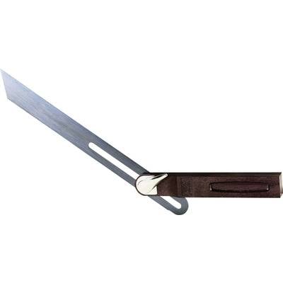 'Sliding bevel with wooden handle and metal blade, sliding calliper integrated, for precise measuring and marking of angles in woodworking.'