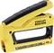 Yellow Stanley FatMax Staple Gun with ergonomic handle, suitable for secure fastenings and precise work in workshop and home.