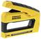 Yellow staple gun with black handle and 'Stanley Fatmax' printed on it.
