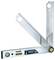 Digital angle gauge with electronic display and spirit level, suitable for measuring and checking angles and gradients.