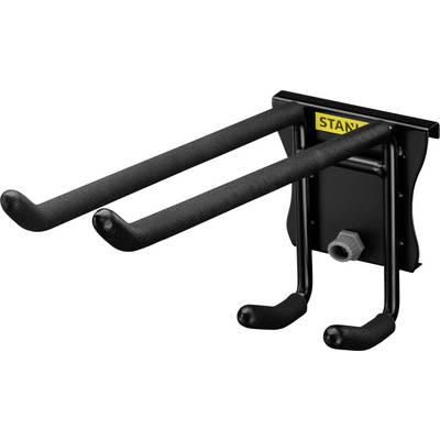 Wall mount for guitars or other stringed instruments, with two padded arms for secure storage.<br><br>Wall bracket for guitars or other stringed instruments, featuring two cushioned arms for safe storage.