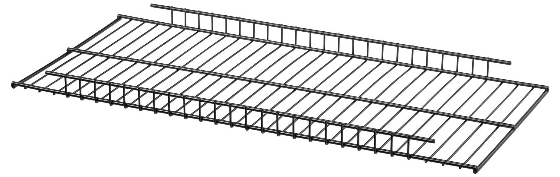 A large metal frame with multiple horizontal and vertical struts, possibly a shelving or storage system.