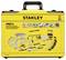 Yellow tool case with 142 pieces, including spanners, socket sets and tools. Marked with 'STANLEY'.