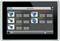Touchscreen display of a control system, showing four motors with different temperatures and status details. Upper motor above limit.