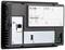 Back of a technical device with various ports, including an Ethernet port and USB, along with labels and serial number.