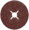 Brown grinding wheel with a circular centre hole, suitable for processing hard surfaces.