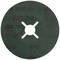 Image of a green grinding disc with a cross opening. The inscription shows '3M 787C 80+' and symbols for usage and safety.