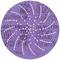 Lila diamond cutting disc with a spiral pattern of holes for dust extraction, printed with brand and model details.