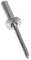 A silver rivet pin with a cylindrical shaft and flat head.