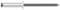 A silver blind rivet with a black pin, shown from the side. Ideal for joining metal components.