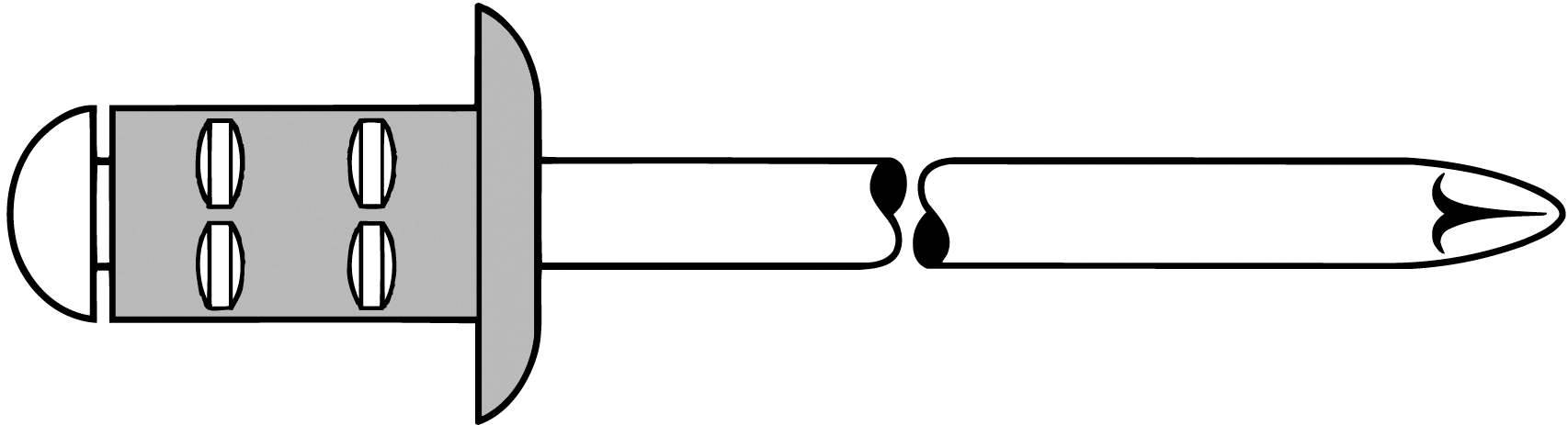 A diagram of a blind rivet shows its components: head, shank, and mandrel. The mandrel retracts when tightened.