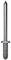 Metal fixing anchor with a ribbed shaft and flat head, suitable for securing into solid materials.