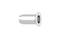 Metal bush with a wide rim, cylindrical shape, and smooth surface. It is used for connection or fastening.
