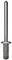 A metallic nail with a ribbed shaft and flat head, suitable for applications in wood or masonry.