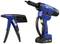Two blue riveting tools from Gesipa: on the left a hand riveter, on the right a battery-operated riveting device. Both for professional applications.