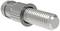Metal screw bolt with grooved shaft and thread, suitable for mechanical connections and fastenings.