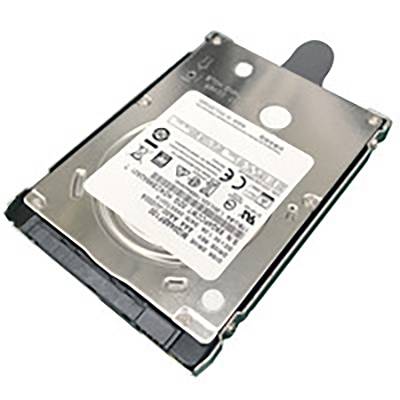 An external hard drive in silver and black with a label displaying technical symbols and specifications.