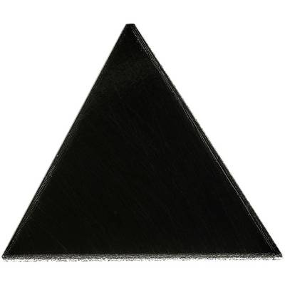 Black simple equilateral triangle on a white background.