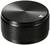 A black knurled rotary knob with a glossy top surface and a small triangular marker in one corner.