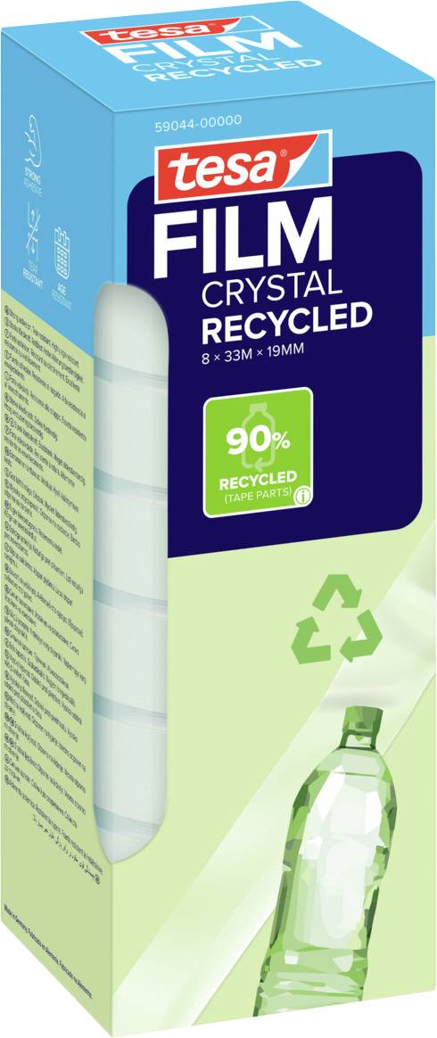 tesa ECO & CRYSTAL 59044-00000-00 Tesa film tesafilm® Eco & Crystal Transparent (L x W) 33 m x 19 mm 8 pc(s)