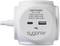 A white USB charger with 'sygonix' printed on it. It has a USB-C and a USB-A port, with a maximum power output of 12.0W.