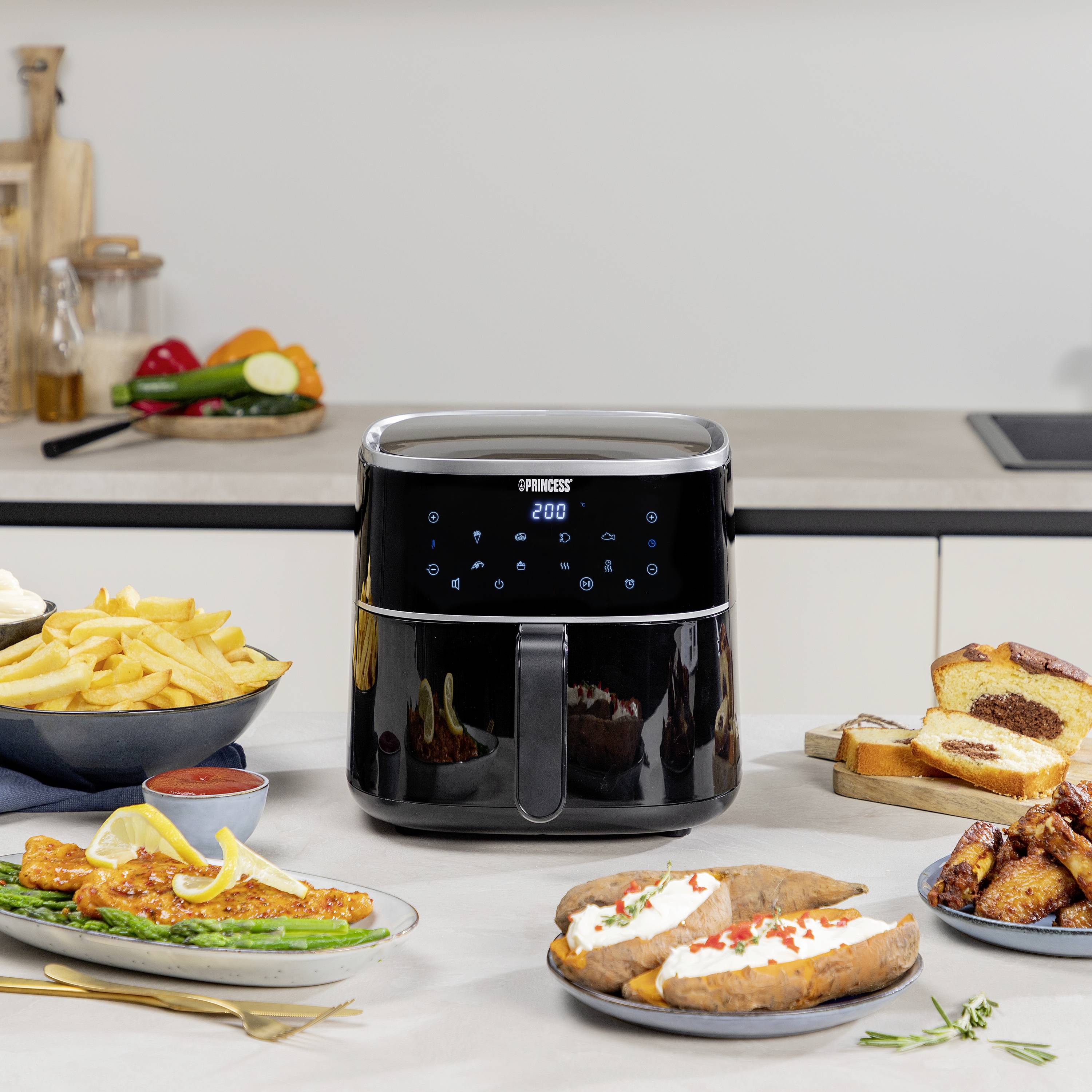 Princess 01.182238.01.001 Airfryer 1350 W Nonstick coating, Heat