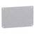 Rectangular metal plate with four fixing holes at the corners. The surface is grey and textured.
