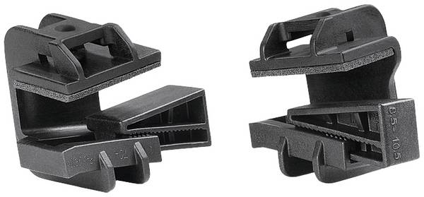 HellermannTyton Beam Clamp C with foam-PA6GF30-BK Cable mount Detachable 151-01187 Black 1 pc(s)